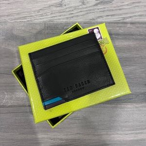 NEW Ted Baker Black Leather Men’s Cardholder